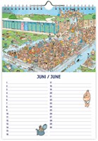 Verjaardagskalender Jan van Haasteren A4 1 Stuk-2
