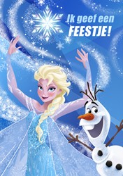 Uitnodigingen Divers Disney Frozen 1 Stuk