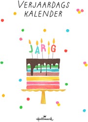 Verjaardagskalender kort Pretty Cute 21x30 1 Stuk
