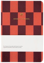 Adresboek A6 checks rood A Journal 1 Stuk