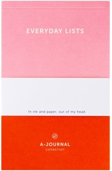 Notitieblok A6 roze/rood A journal 1 Stuk