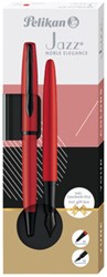 Schrijfset Pelikan Jazz Noble Elegance K36+P36 rd 2 Stuk