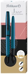 Schrijfset Pelikan Jazz Noble Elegance K36+P36 bl 2 Stuk