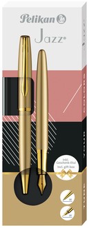 Schrijfset Pelikan Jazz Noble Elegance K36+P36 gd 2 Stuk