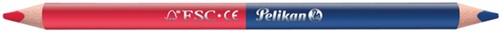 Potlood Pelikan 3mm 2st rood/blauw 2 Stuk-2