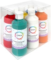 Vingerverf Qrea set à 6 kleuren 250ml 6 Stuk-2