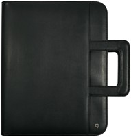 Schrijfmap DESQ A4 met rits en handvatten zwart 1 Stuk-2