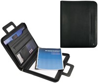 Schrijfmap DESQ A4 met rits en handvatten zwart 1 Stuk-2