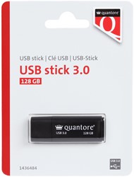 USB stick 3.0 Quantore USB-A 128GB zwart 1 Stuk