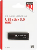 USB-stick Quantore 256GB 3.0 zwart 1 Stuk