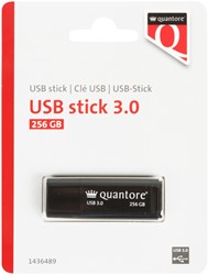 USB-stick Quantore 256GB 3.0 zwart 1 Stuk