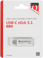 USB stick 3.1 Quantore USB-C 16GB zilver 1 Stuk