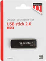 USB-stick Quantore 16GB 2.0 zwart 1 Stuk