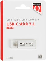 USB-stick Quantore USB-C 32GB 3.1 zilver 1 Stuk