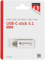 USB-stick Quantore USB-C 64GB 3.1 zilver 1 Stuk