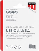 USB-stick Quantore USB-C 64GB 3.1 zilver 1 Stuk-2