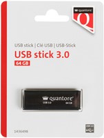 USB stick 3.0 Quantore USB-A 64GB zwart 1 Stuk