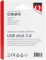 USB stick 3.0 Quantore USB-A 64GB zwart 1 Stuk-2