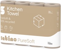 Keukenrol Satino PureSoft 64 vel naturel 175890 4 Rol-3