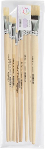 Kwast Qrea varkenshaar set à 12 breedtes 12 Stuk-3