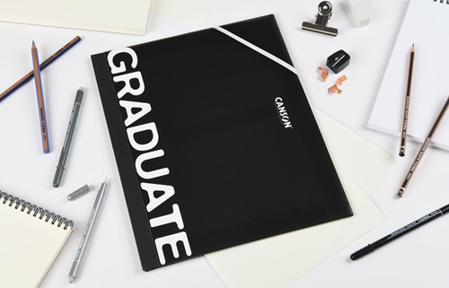 Tekenmap Canson Graduate 260x330mm zwart 1 Stuk-2