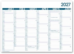 6-Maandkalender 2027 INNI Groot Memento 430x320mm 1 Stuk