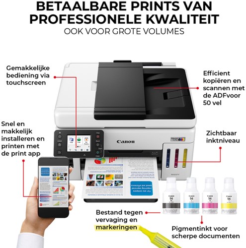 Multifunctional inktjet Canon MAXIFY GX6150 1 Stuk-3