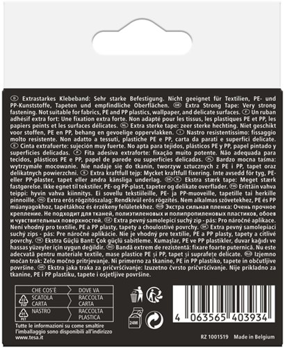 Klittenband tesa Ultra Power Lock Tape 100cmx25mm 1 Rol-2