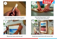 Kleefstip tesa Powerstrips Click Medium 16 paar wt 32 Blister-2