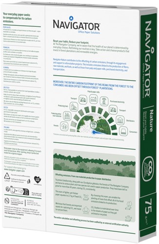 Kopieerpapier Navigator Nature A4 75gr wit 500 vel 500 Vel-2