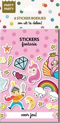 Party Party 6 Sticker boekjes Fantasie Interstat 6 Stuk