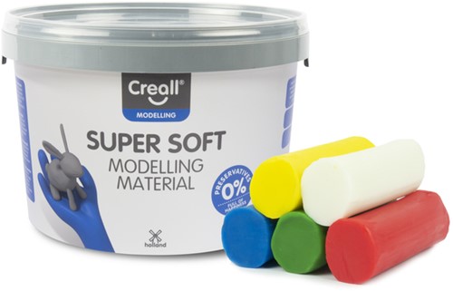 Klei Creall supersoft rd/blgn/gl/wt 1750gram 1750 Gram