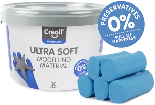 Klei Creall Play-it Ultra Soft helder blauw 1100gr 1100 Gram-2