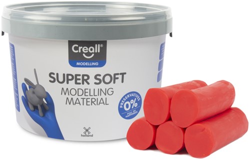 Klei Creall supersoft rood 1750gram 1750 Gram