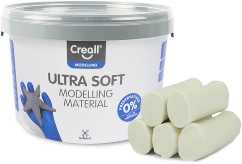 Klei Creall Play-it Ultra Soft helder wit 1100gr 1100 Gram