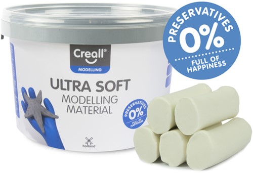 Klei Creall Play-it Ultra Soft helder wit 1100gr 1100 Gram-2