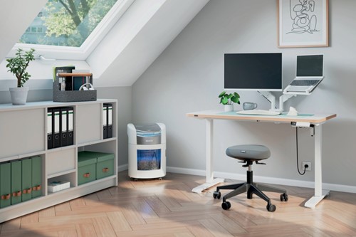 Monitorarm Leitz Ergo ruimtebesparend dubbel grijs 1 Stuk-5