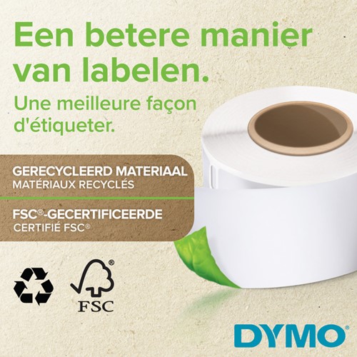 Etiket Dymo LabelWriter naamkaart 54x101 24st wit 24 Rol-2
