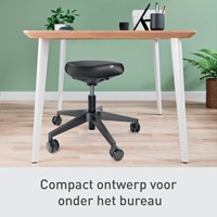 Zitkruk Leitz Ergo met wieltjes en comfortzitting 1 Stuk-3