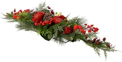 Kerststuk Everlands raspberry 80cm 1 Stuk