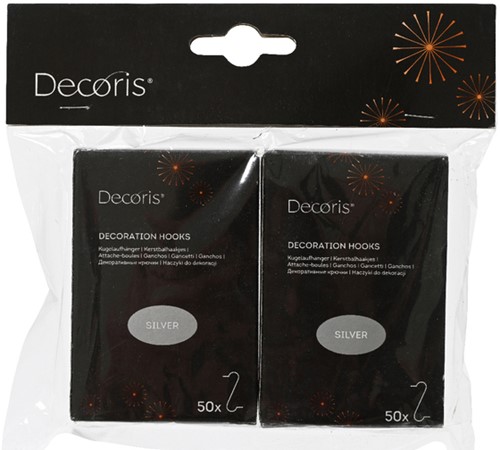 Kerstbalhaakjes ijzer 2x 50 stuks 2 Doos