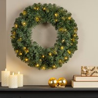 Kerstkrans Everlands LED verlichting 60cm 1 Stuk-1