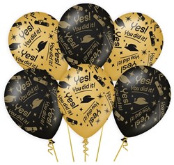 Classy party balloons You did it 6 Stuk