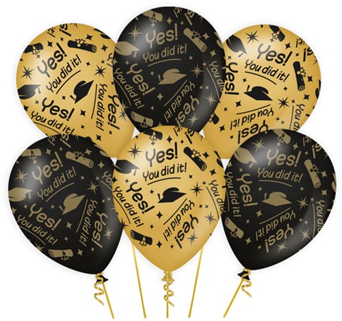 Classy party balloons You did it 6 Stuk