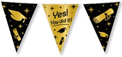 Classy Party flags foil You did it 1 Stuk