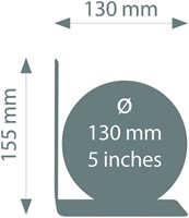 Boekensteun Troika met magn globe 13cm bl-groen 1 Stuk-2