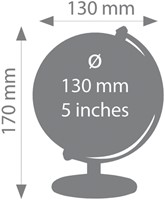 Globe Troika 13cm zwart-zilver 1 Stuk-2