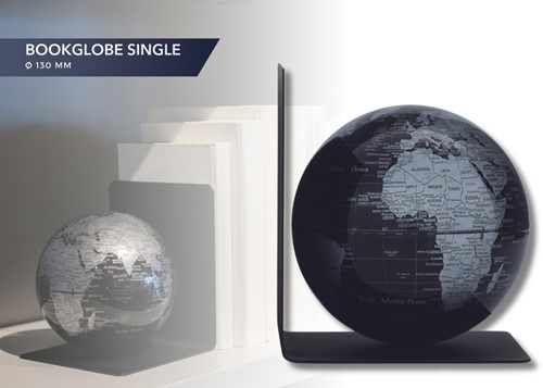 Boekensteun Troika met magn globe 13cm zw-zilver 1 Stuk-3
