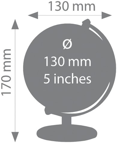 Globe Troika 13cm blauw-groen 1 Stuk-2