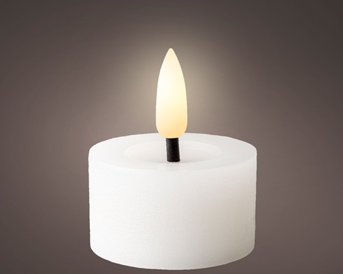 Theelicht LED Lumineo wax wit 2 Stuk-2